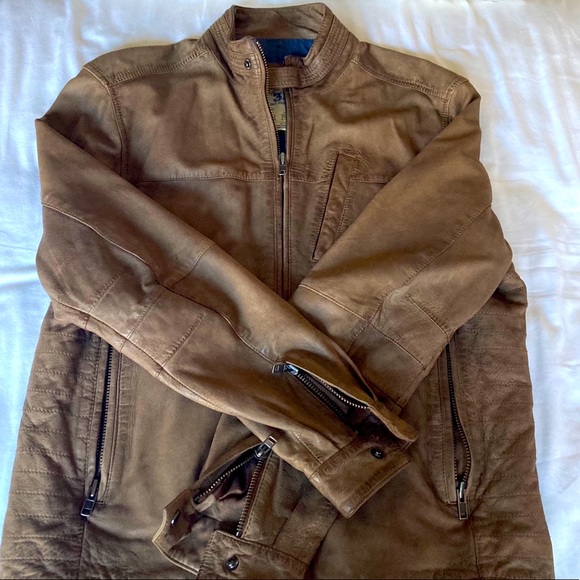 Men’s leather jacket. 32 Bar Blues brand.